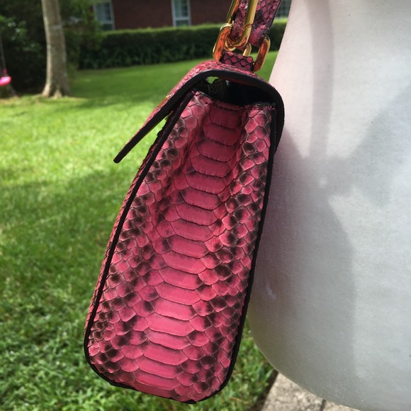 Silvano Biagini Pink Python Bag - Picture 5 of 14